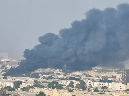Massive fire guts 3 warehouses in Sharjah industrial area