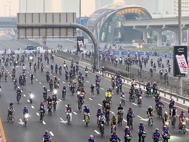 Dubai Ride 2024: Sheikh Zayed Road turns into massive cycling track for ...