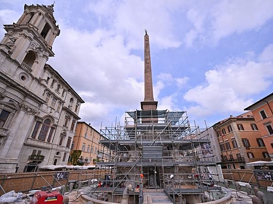 'A city totally under construction': Scaffolding, traffic chaos as Rome ...