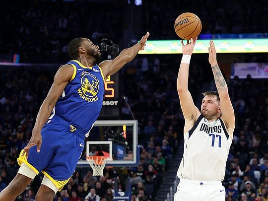 Luka Doncic triple-double leads Mavericks over Warriors in record duel