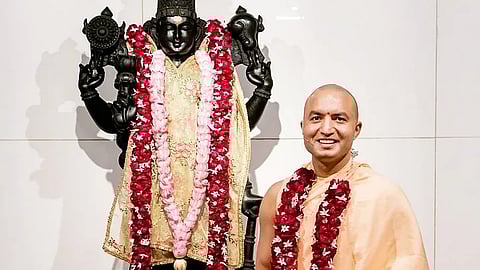 Om Swami at Sri Bhadrika Ashram