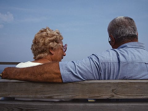 elderly couple