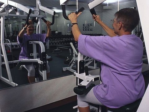 lifting weights