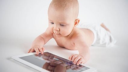 Baby with an ipad