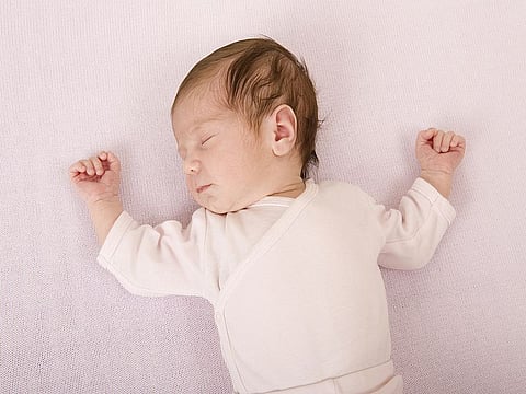 sleeping infant