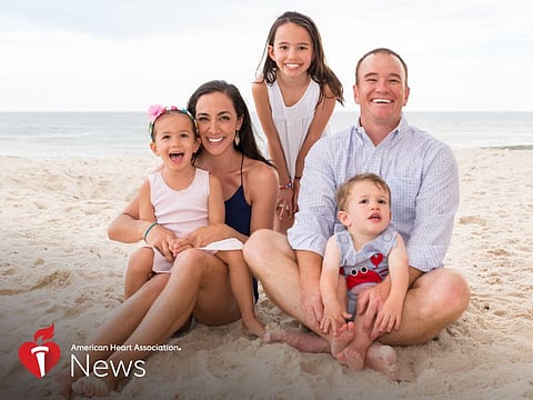 The Hughes family, in a photo they provided, from left: Reese, Nicole, Lily, Jonathan and Levi, who died lin June 2018