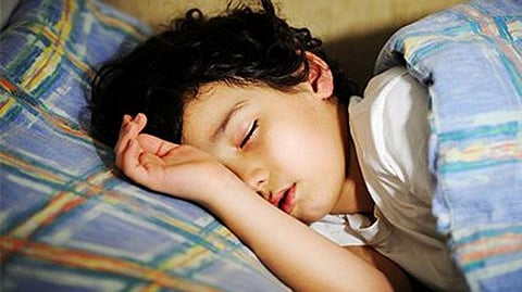 a child asleep