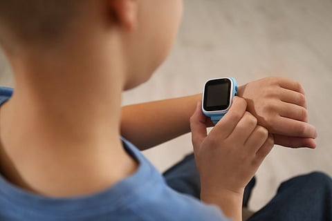 A Kid with a Smartwatch