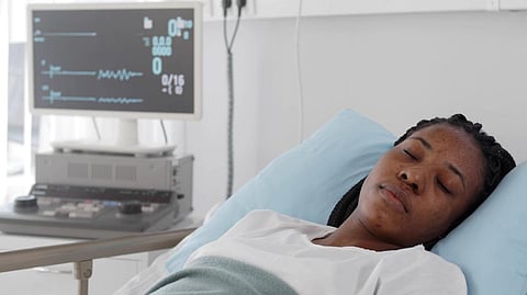 black woman hospital