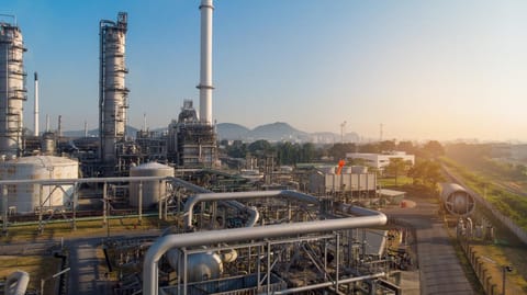 oil refinery power plant