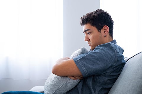 depression sad man