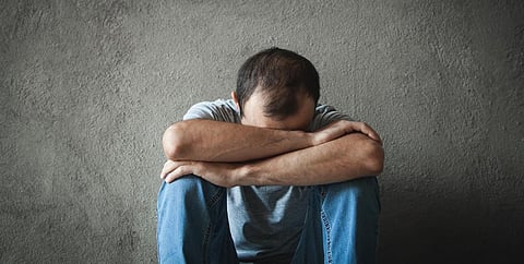 depressed man