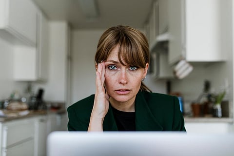 sad depressed work from home