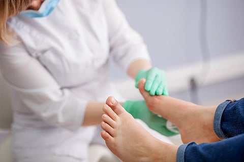 foot diabetic foot ulcer doctor