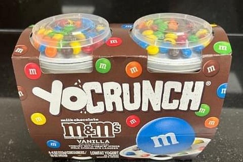 A photo of the affected YoCrunch product.