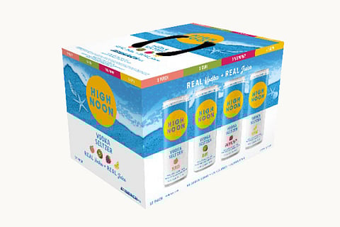 A photo of the affected seltzer