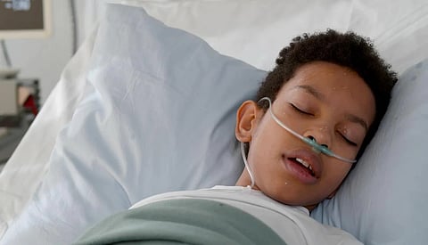 ill sick child hospital