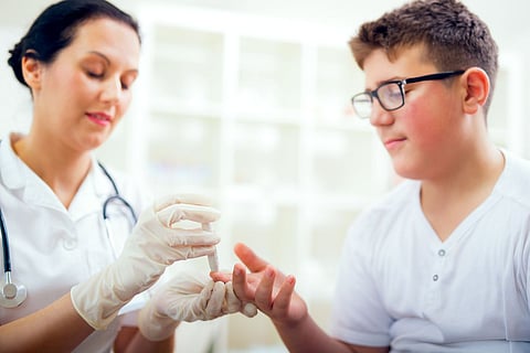 child teen diabetes glucose