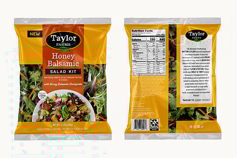 A photo of the recalled salad kits