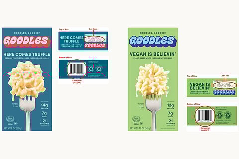 A photo of the affected products