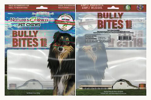 A photo of the affected dog treats