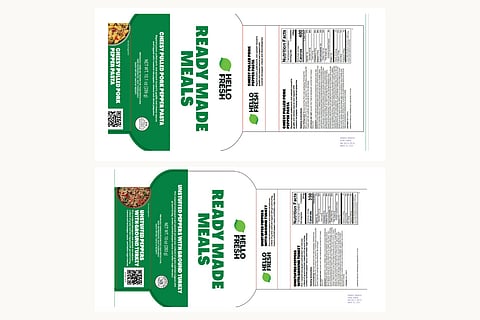 A photo of the affected product labels