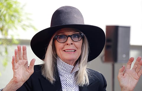 Diane Keaton at Diane Keaton Hand- and Footprint Ceremony held at the TCL Chinese Theater in Hollywood, USA on August 11, 2022. 