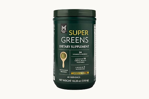 A photo of the affected greens dietary supplement