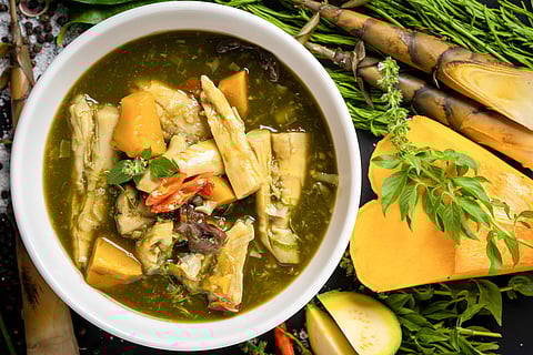 bamboo shoot curry. lao food