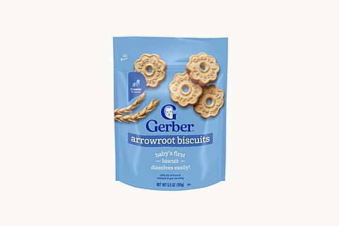 A photo of the recalled biscuits from Gerber