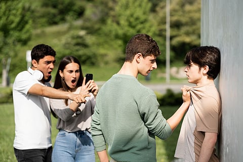 teen aggression fight bullying