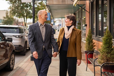Steve and Lynn Ramirez of Simpsonville, South Carolina. Lynn has struggled to keep her maintenance medications straight as insurance has forced her to switch primary care doctors.