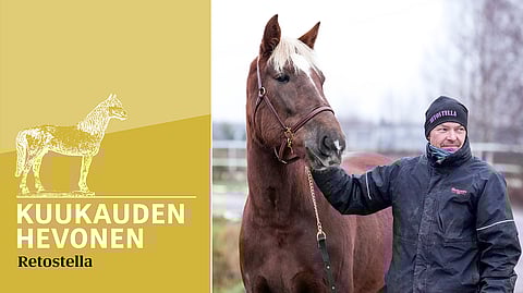 Niko Jokela ja kuukauden hevonen Retostella.