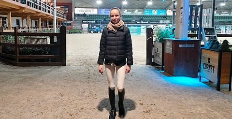 Anna-Julia Kontio kisoissa joulun jälkeen. 