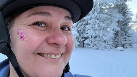 Teinien kaupasta löytyi tarpeeksi tujut glitterit.