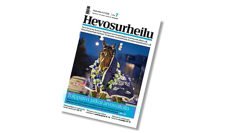 Kannen kuvassa Winter Bonuksen voittaja Green River’s Zack. Kuva Anu Leppänen.