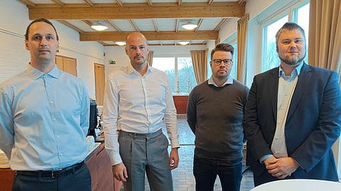 Jussi Nurmi, Mikael Bäcke, Joonas Saha ja Antti Koivula Hippos ATG Oy