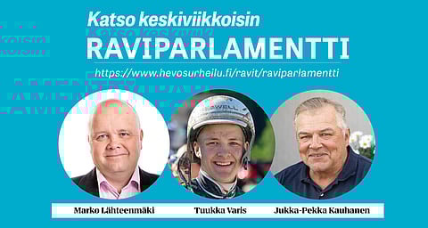 Veeti Suomalaisen johtamassa Raviparlamentissa kullaan tällä viikolla Marko Lähteenmäkeä, Tuukka Varista ja Jukka-Pekka Kauhasta.