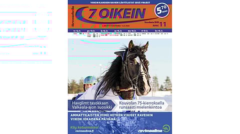 7 oikein -lehdessä julkaistaan kotimaan totoravien käsiohjelmasivut talviaikaan perjantaista keskiviikkoon sekä Ruotsin pääravien pääpelin kohdelähtöjen käsiohjelmasivut normaaliviikkoina torstaista maanantaihin. Tiistain ja keskiviikon käsiohjelmasivut Ruotsin pääpeliin tulevat ladattavaksi verkosta.