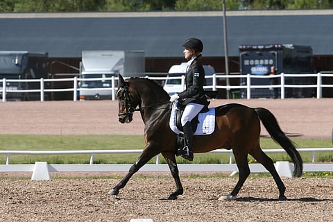 Mea Packalen oli omaa luokkaansa poni-SM:ssä.