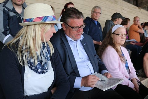 Tiina ja Timo Soini viihtyivät Kokemäen puukatsomossa