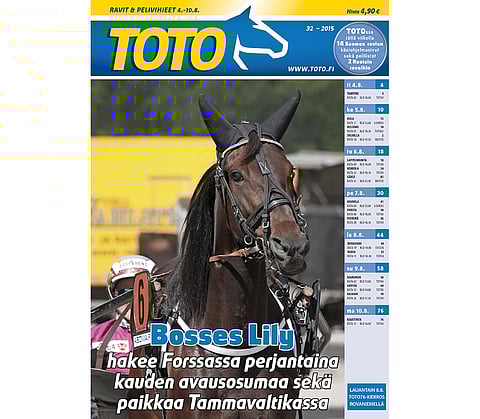 TOTO-lehdessä tämän päivän Ruotsin listoja