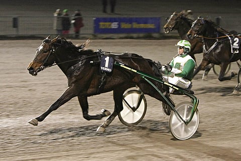 Timo Leivon Jaquelinen Mon Amilla on erinomainen voittosauma illalla Teivossa.