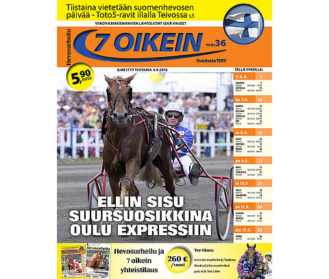 7 oikein tulee Tampereen seudulla tilaajille vasta keskiviikkona.