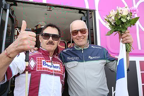 John Campbell ajoi viimeisen kilpailunsa kotimaisemissa. Tässä hymy on herkässä Nurmoksen seurassa Solvallassa. Kuva: Jarno Unkuri