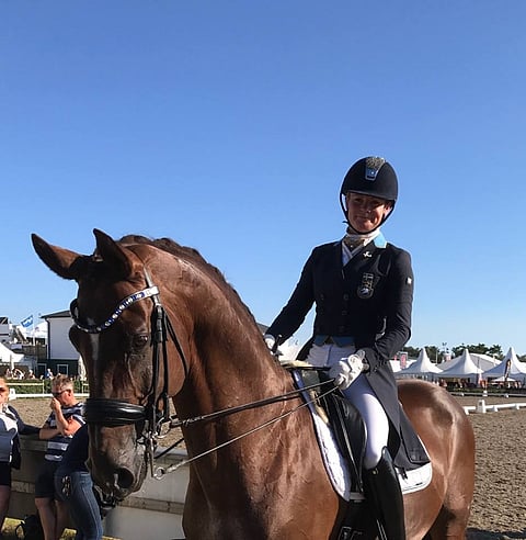 Jeanna Högberg ja Duendecillo P onnistuivat hyvin Falsterbossa.