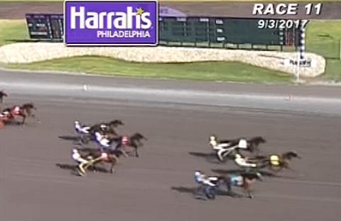 Cool Cates kiri ulkoa toiseksi. Kuva: Harrah`s Philadelphia live streaming.