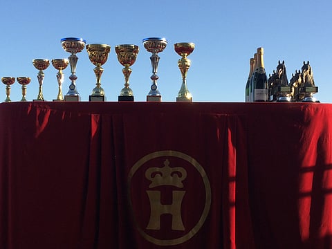 Pokaalit kimaltelevat Turun auringossa. Kuva Totofoto