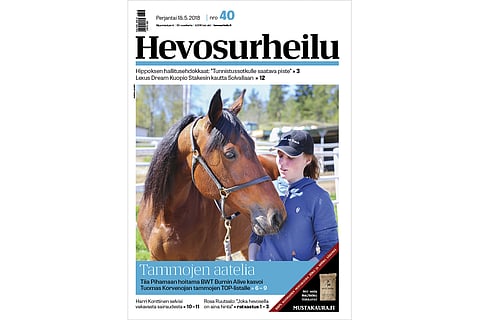 BWT Burnin Alive ja hoitaja Tiia Pihamaa. Kuva: Hanna Laakso.