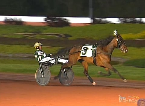 Manchego jatkoi voittamista Pocono Downsissa, vaikka eroa oli vain turvanmitta. (Kuva: Pocono Downs 22.5.18)